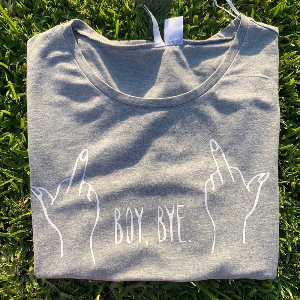 Custom boy bye tee shirt